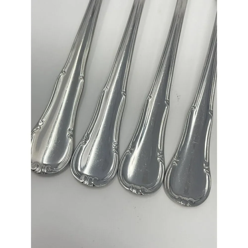 Wmf Cromargan Dorset Barock 3 Salad Forks 7” 1 Dinner Place Fork 7.75”